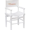 Fauteuil metteur en scène blanc personnalisable