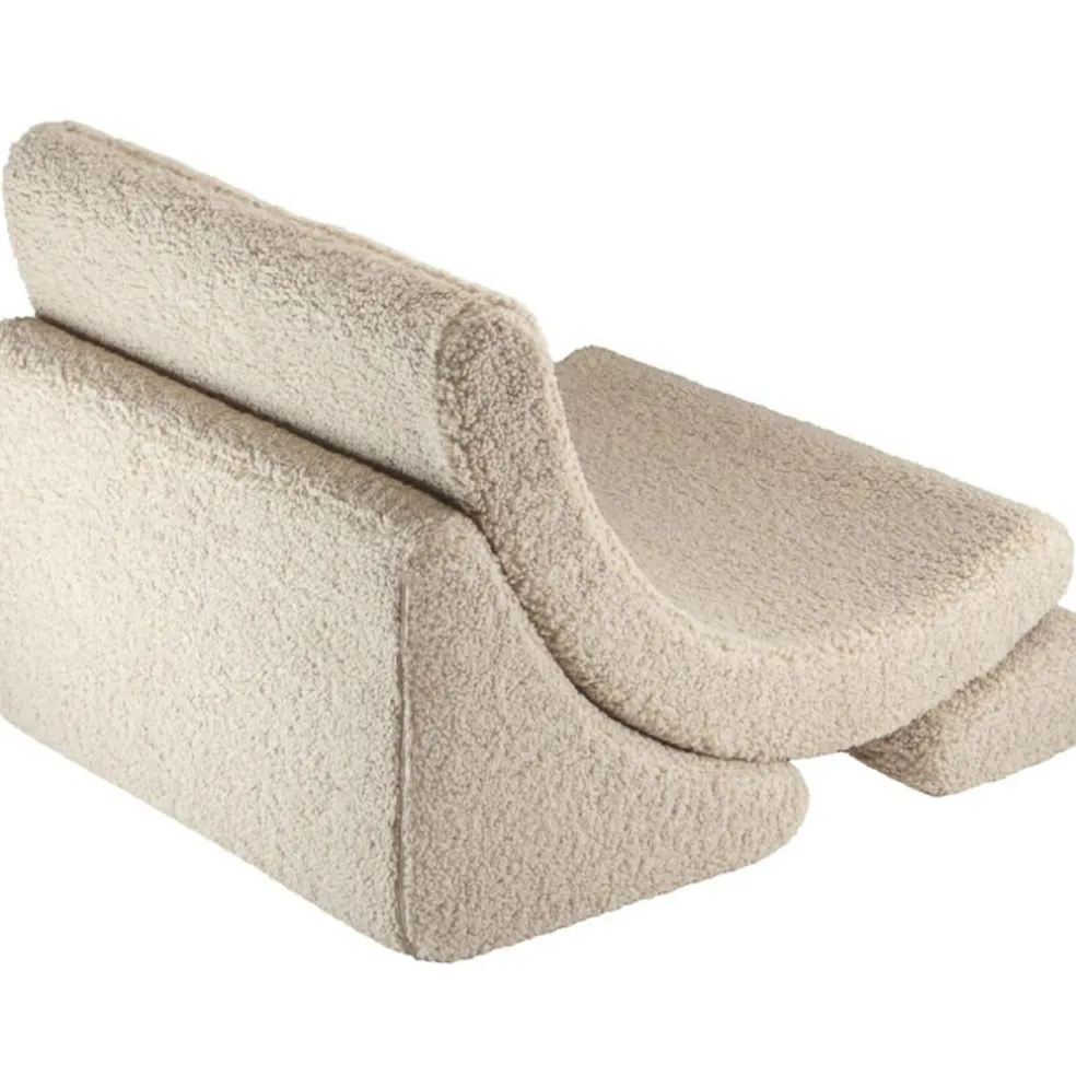 Fauteuil Moon Biscuit molletonné
