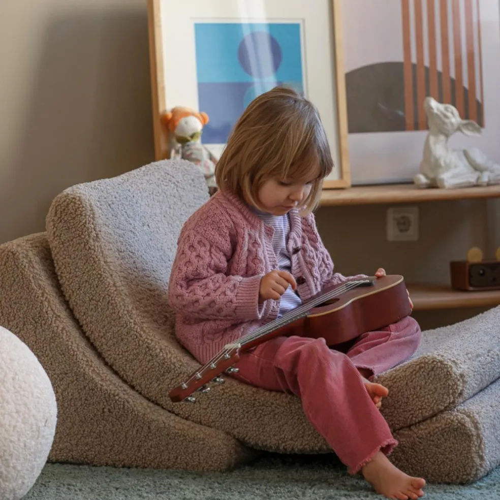 Fauteuil Moon Biscuit molletonné