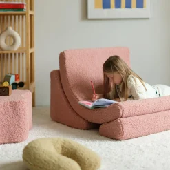 Fauteuil Moon Guava Pink molletonné