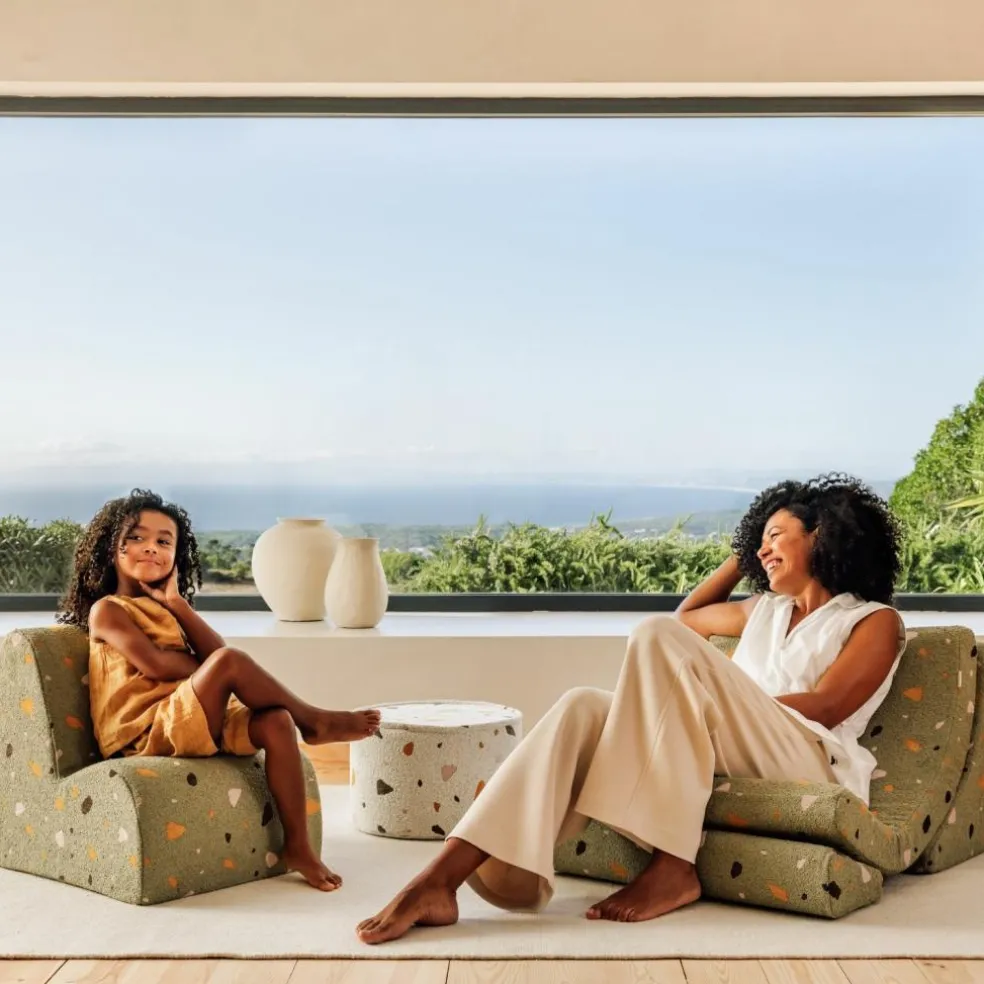 Fauteuil Moon Terrazzo Moss