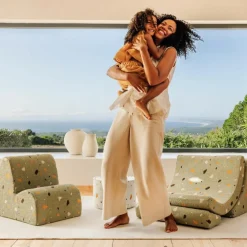 Fauteuil Moon Terrazzo Moss