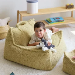 Fauteuil pouf Matcha molletonné