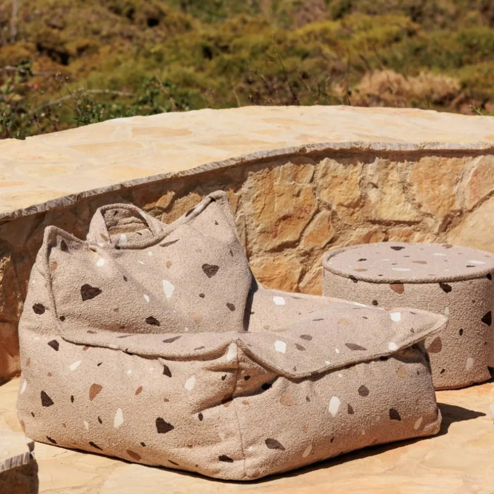 Fauteuil pouf Terrazzo Sand