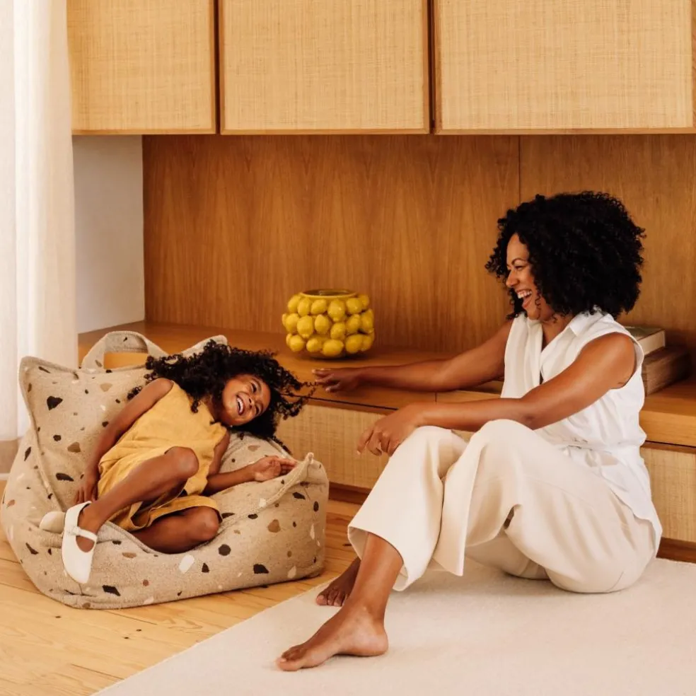 Fauteuil pouf Terrazzo Sand