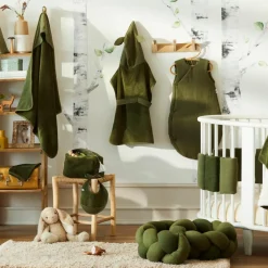 Fleur de douche enfant en éponge bambou fougère