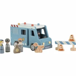 Fourgon de police en bois