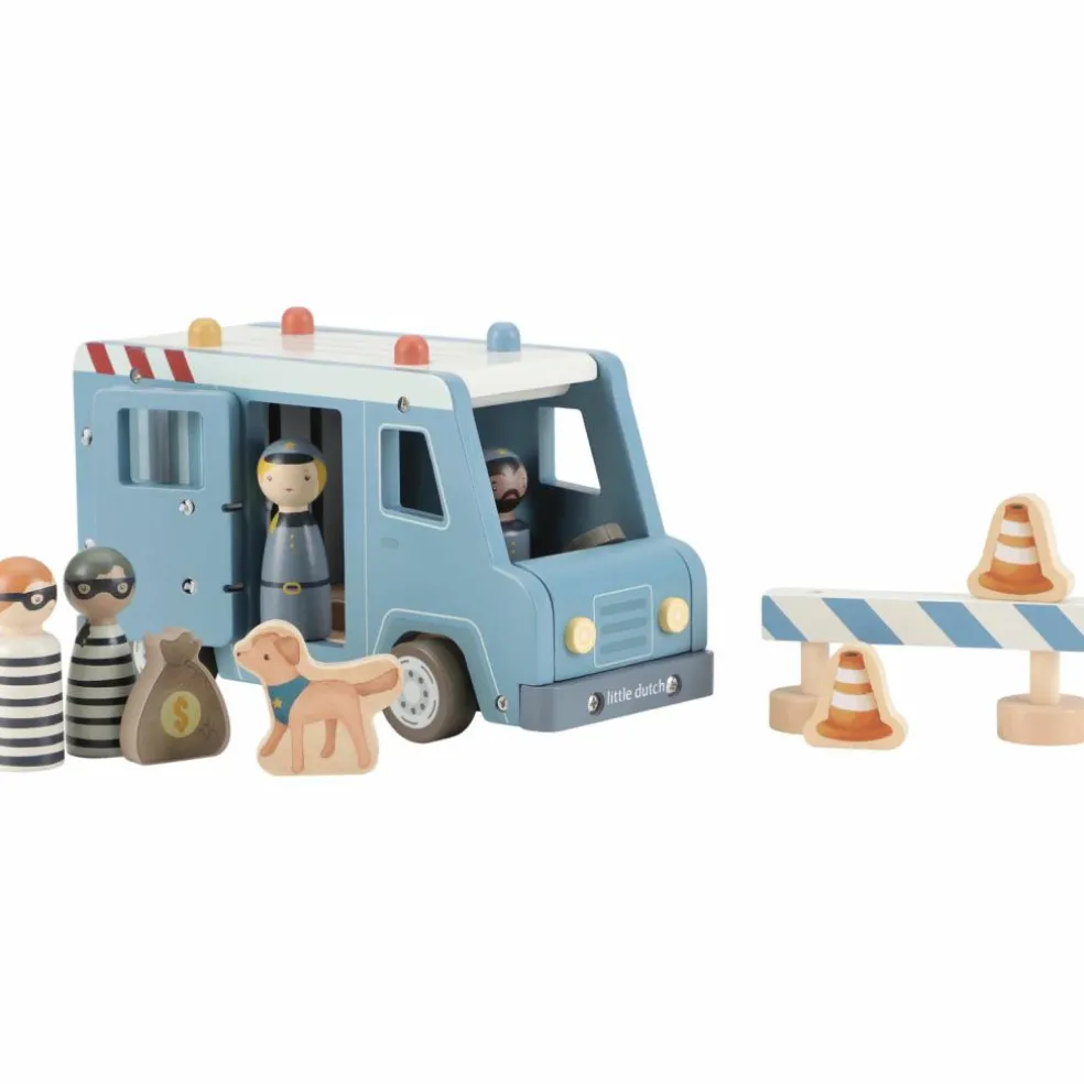 Fourgon de police en bois