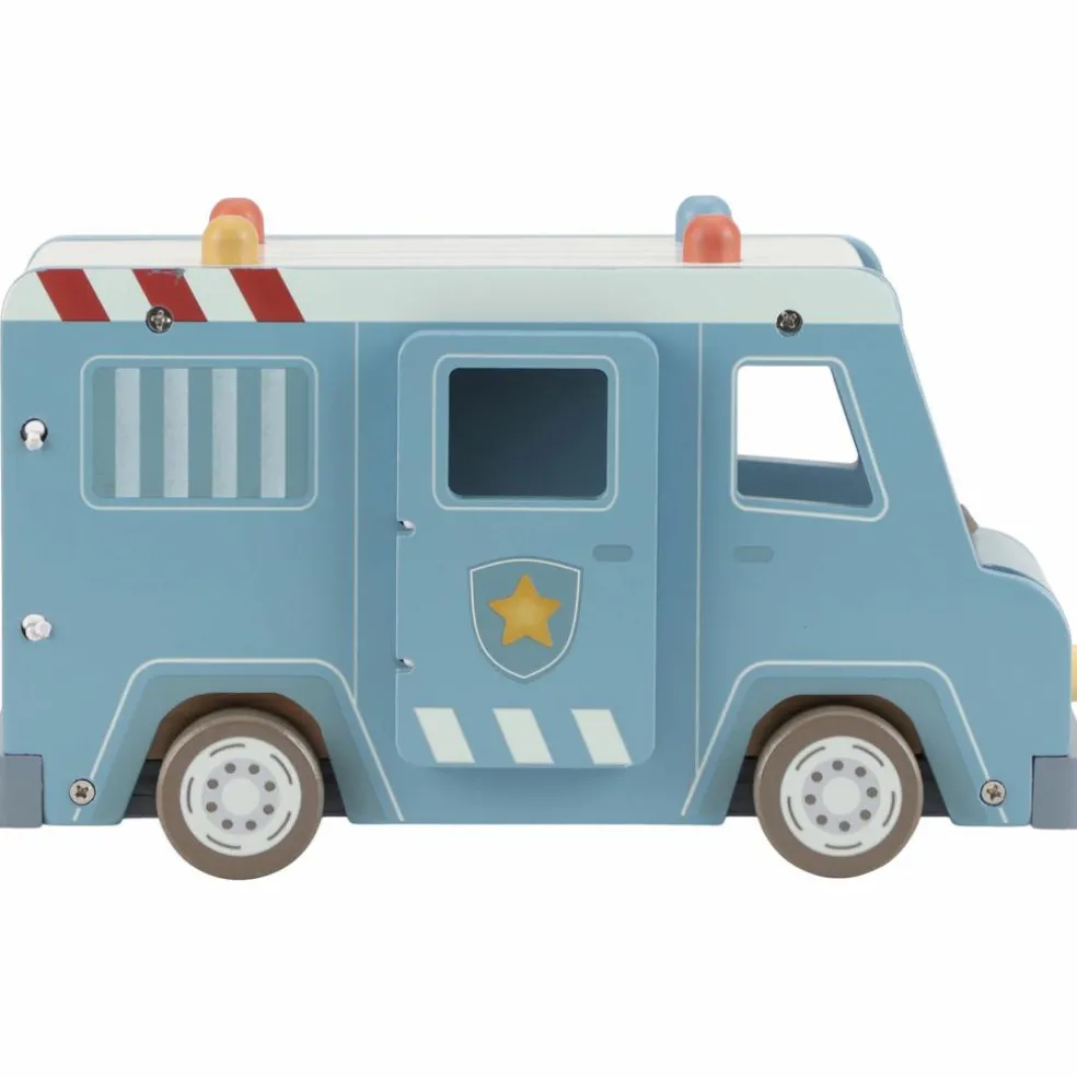 Fourgon de police en bois