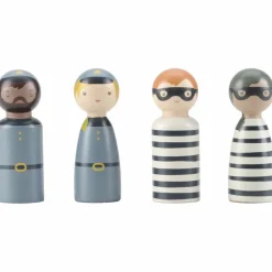 Fourgon de police en bois