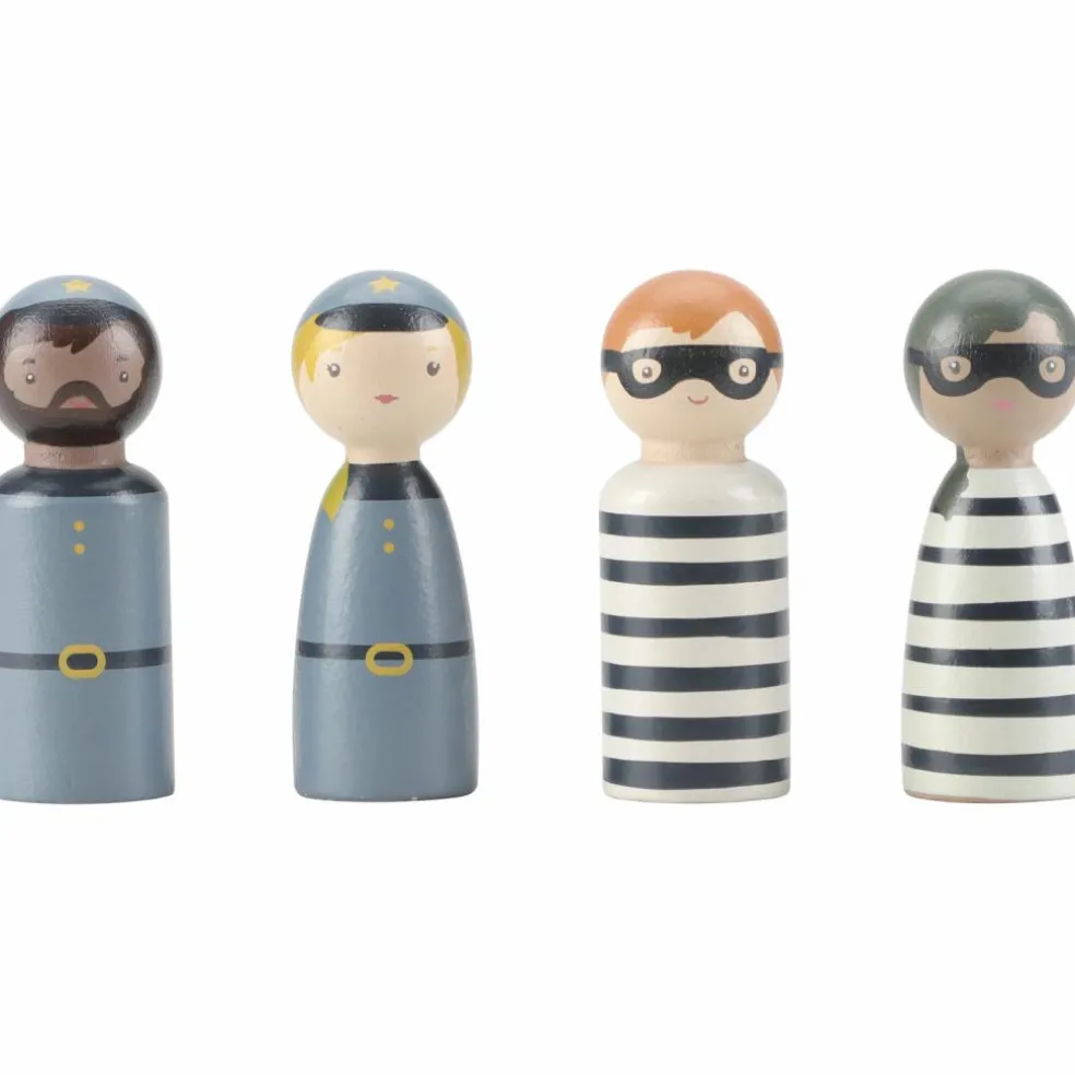 Fourgon de police en bois