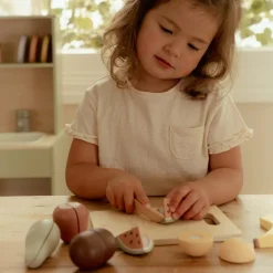 Fruits à découper en bois