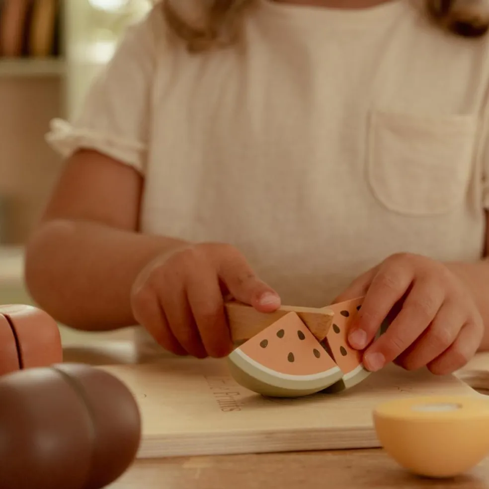 Fruits à découper en bois