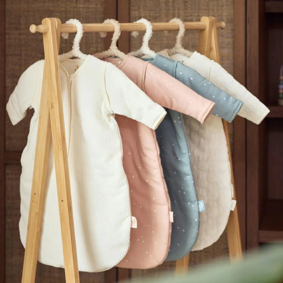 Gigoteuse à manches amovibles Rib Ivory (0-3 mois)