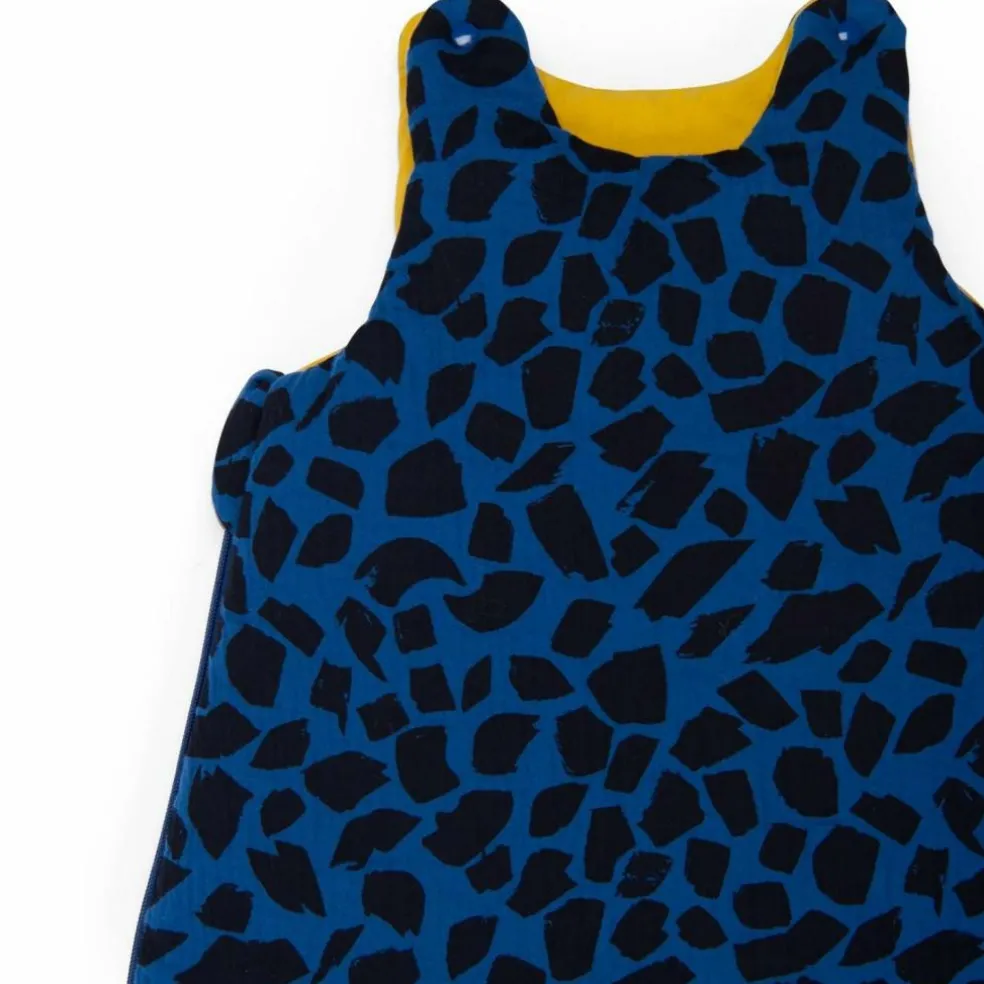 Gigoteuse bleu Puce et Pilou (70 cm)