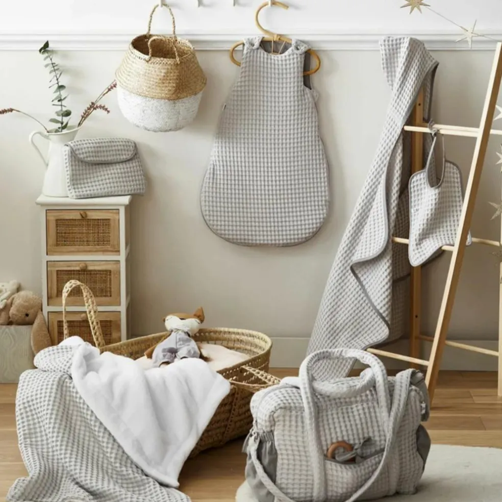 Gigoteuse chaude TOG 3 en coton gaufré Nuage (6-18 mois)