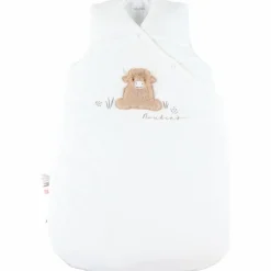 Gigoteuse écrue brodée en Veloudoux (70 cm)