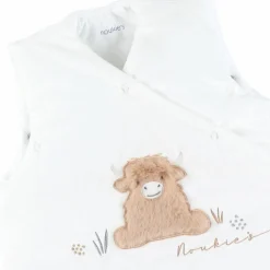 Gigoteuse écrue brodée en Veloudoux (70 cm)