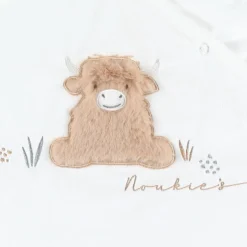 Gigoteuse écrue brodée en Veloudoux (70 cm)