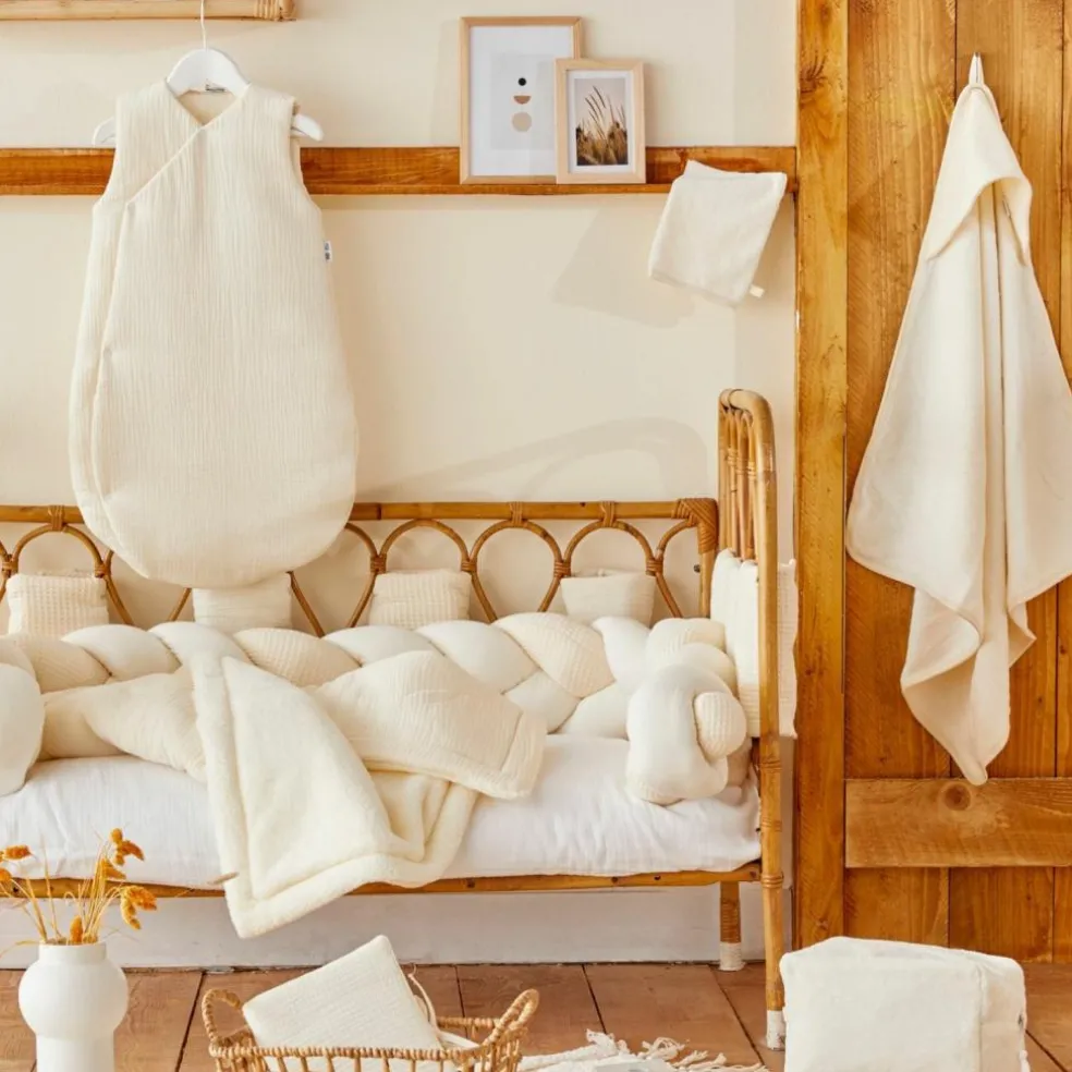 Gigoteuse d'été forme kimono double gaze mousse de lait (18-36 mois)