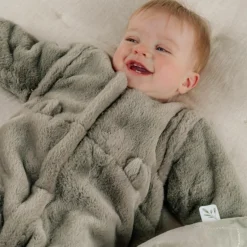 Gigoteuse en fausse fourrure kaki (70cm)