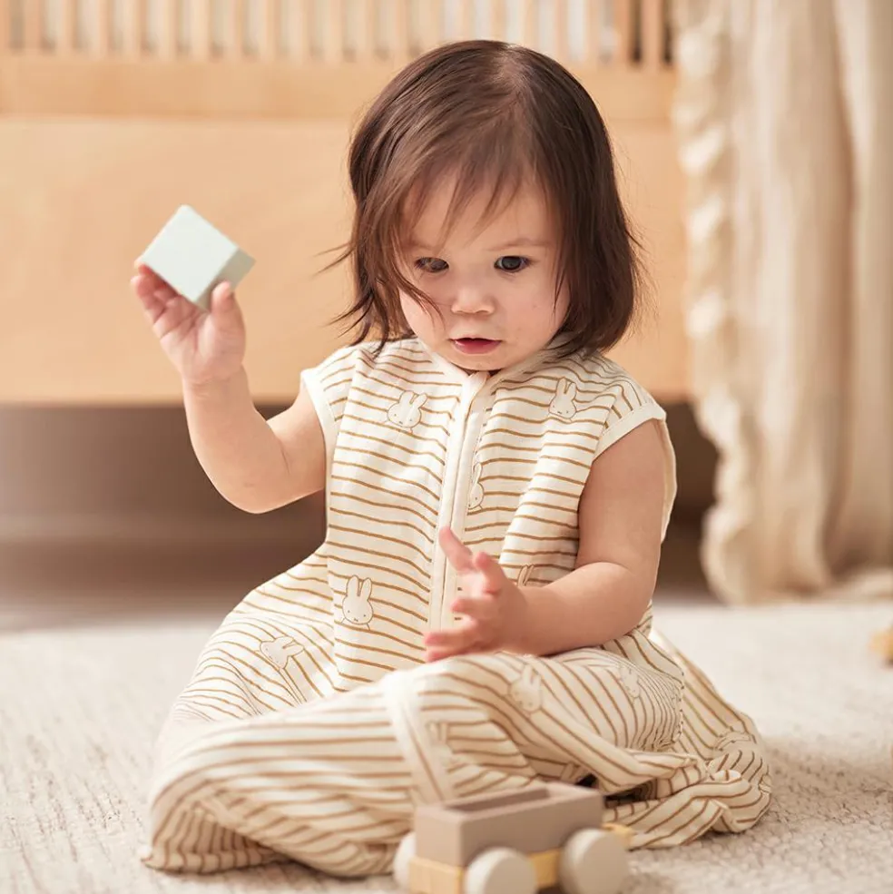 Gigoteuse en gaze de coton Miffy Stripe Biscuit TOG 0,5 (18-24 mois)