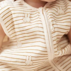 Gigoteuse en gaze de coton Miffy Stripe Biscuit TOG 0,5 (18-24 mois)