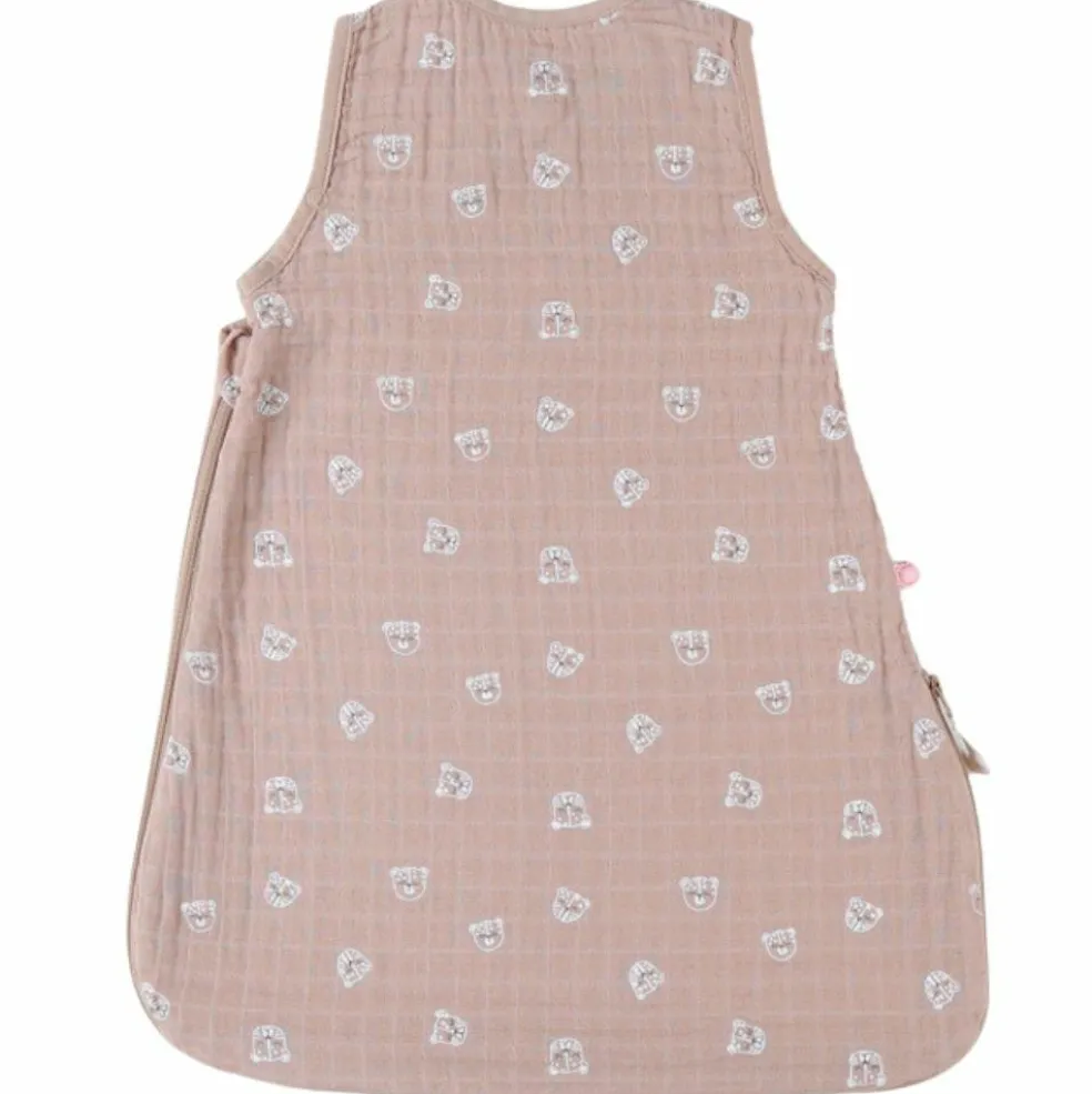 Gigoteuse en mousseline félins cappuccino TOG 1 (100 cm)