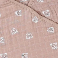 Gigoteuse en mousseline félins cappuccino TOG 1 (100 cm)