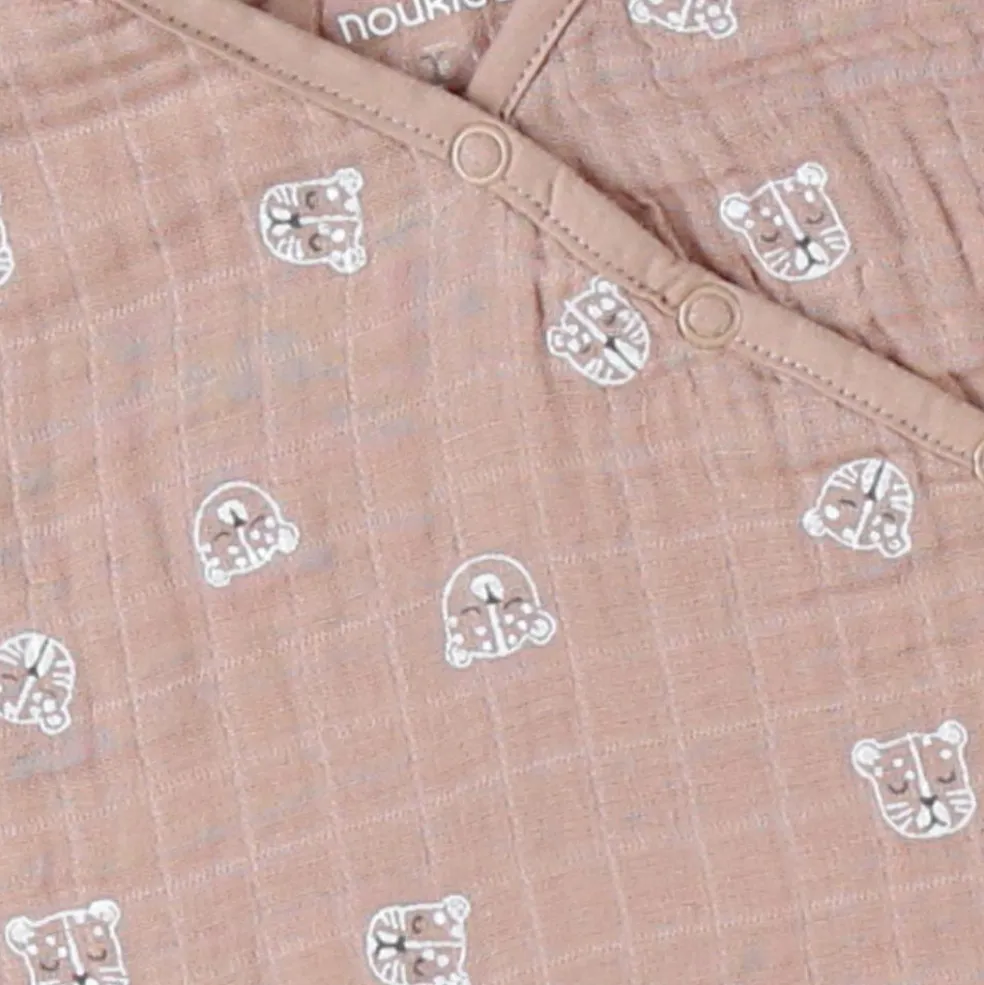 Gigoteuse en mousseline félins cappuccino TOG 1 (100 cm)