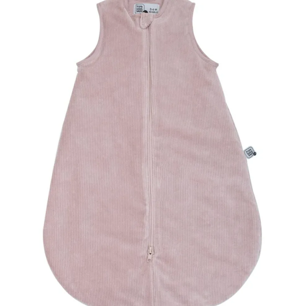 Gigoteuse en velours côtelé Wooly vieux rose TOG 3 (0-6 mois)