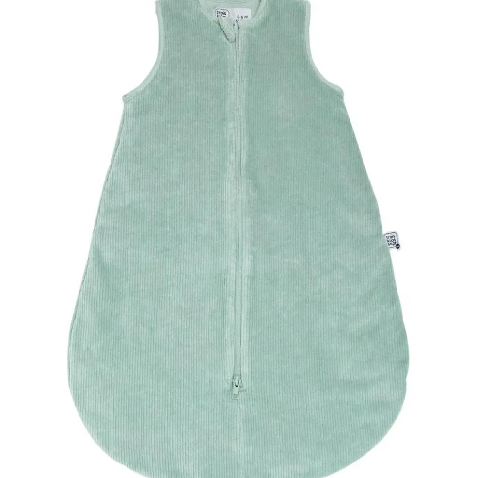 Gigoteuse en velours côtelé Wooly sauge TOG 3 (0-6 mois)