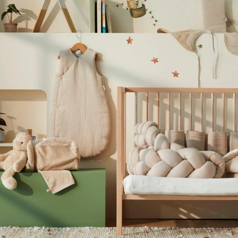 Gigoteuse forme kimono double gaze biscuit (18-36 mois)