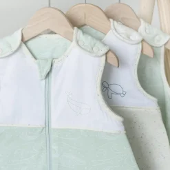 Gigoteuse légère Au Large de Nova vert d'eau et blanc (65cm)