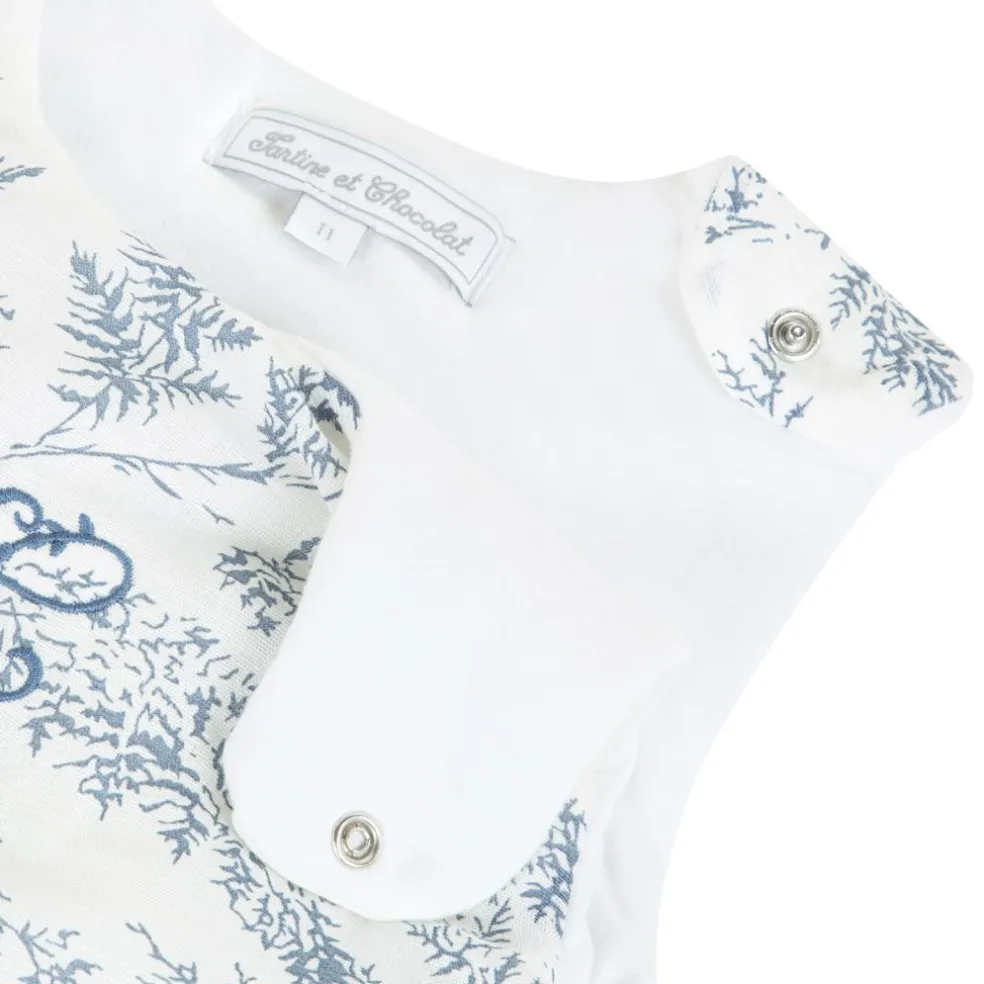 Gigoteuse légère en coton et lin Feuillage (70 cm)