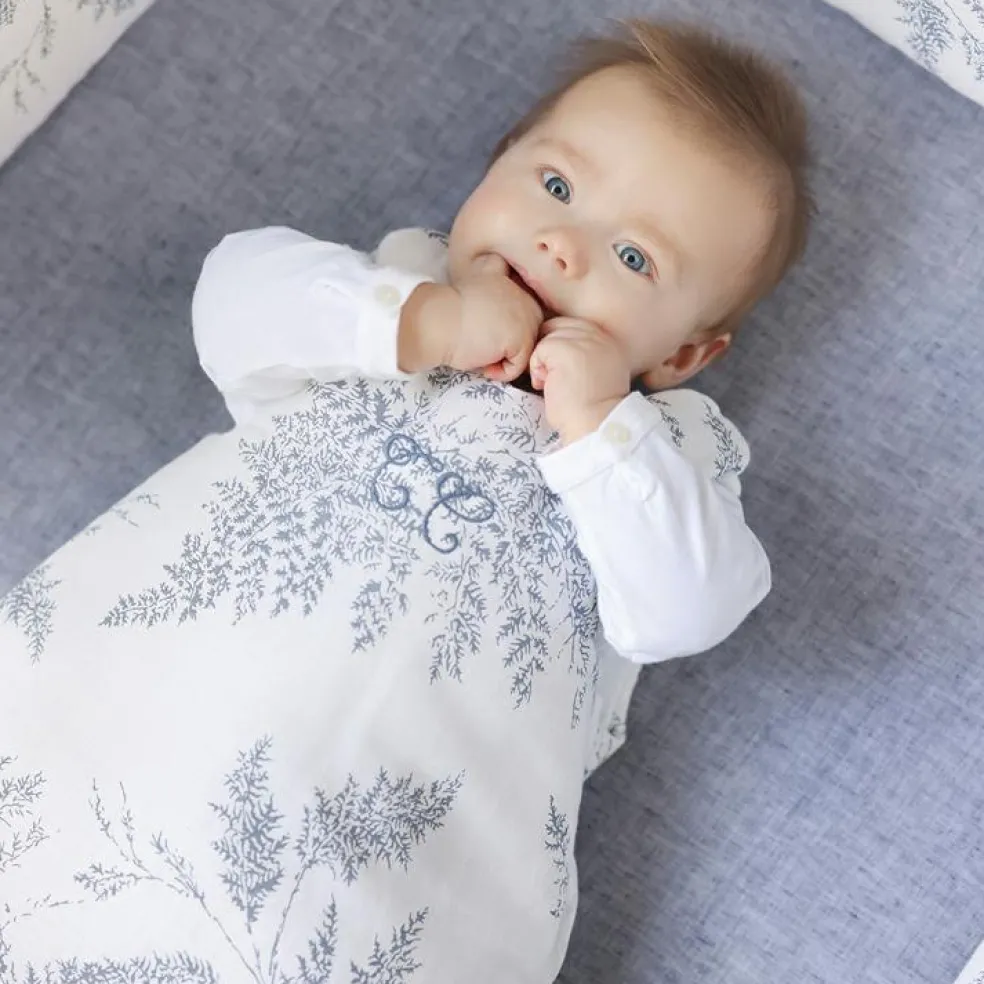 Gigoteuse légère en coton et lin Feuillage (70 cm)