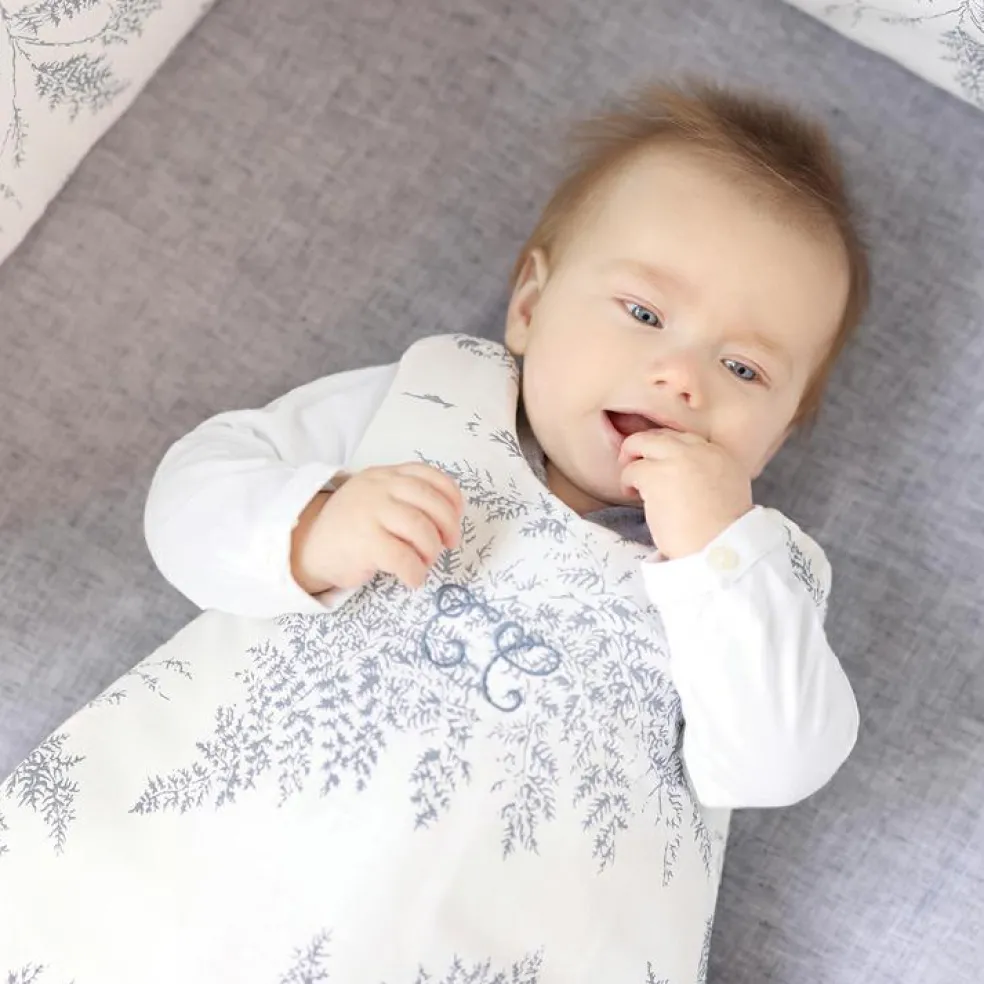 Gigoteuse légère en coton et lin Feuillage (70 cm)