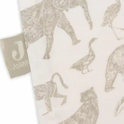 Gigoteuse légère en gaze de coton Animals Olive Green (3-6 mois)