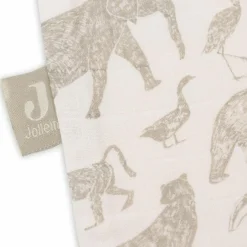 Gigoteuse légère en gaze de coton Animals Olive Green (6-18 mois)