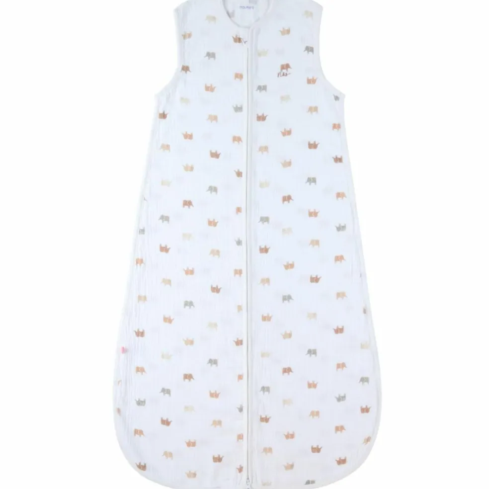 Gigoteuse mousseline Elephants TOG < 1.0 (100 cm)