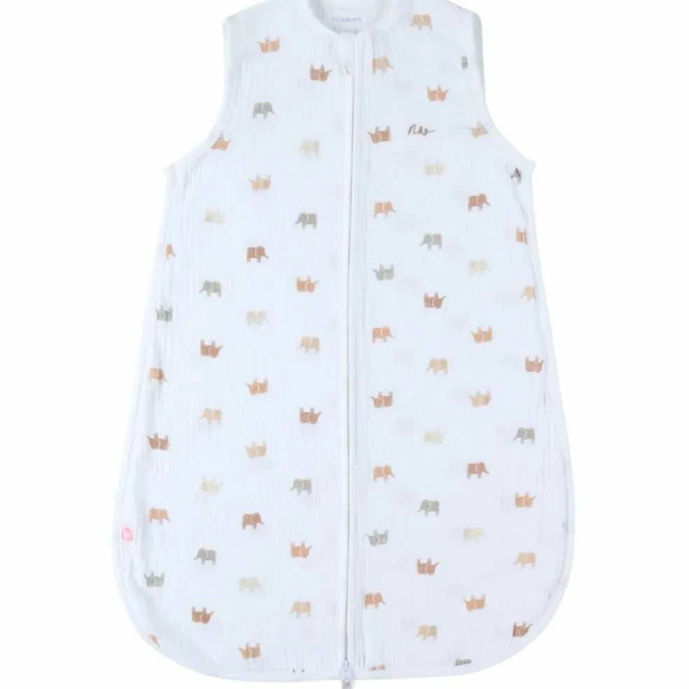 Gigoteuse mousseline Elephants TOG < 1.0 (70 cm)
