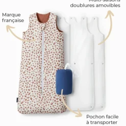Gigoteuse réversible 4 saisons léopard 6-18 mois
