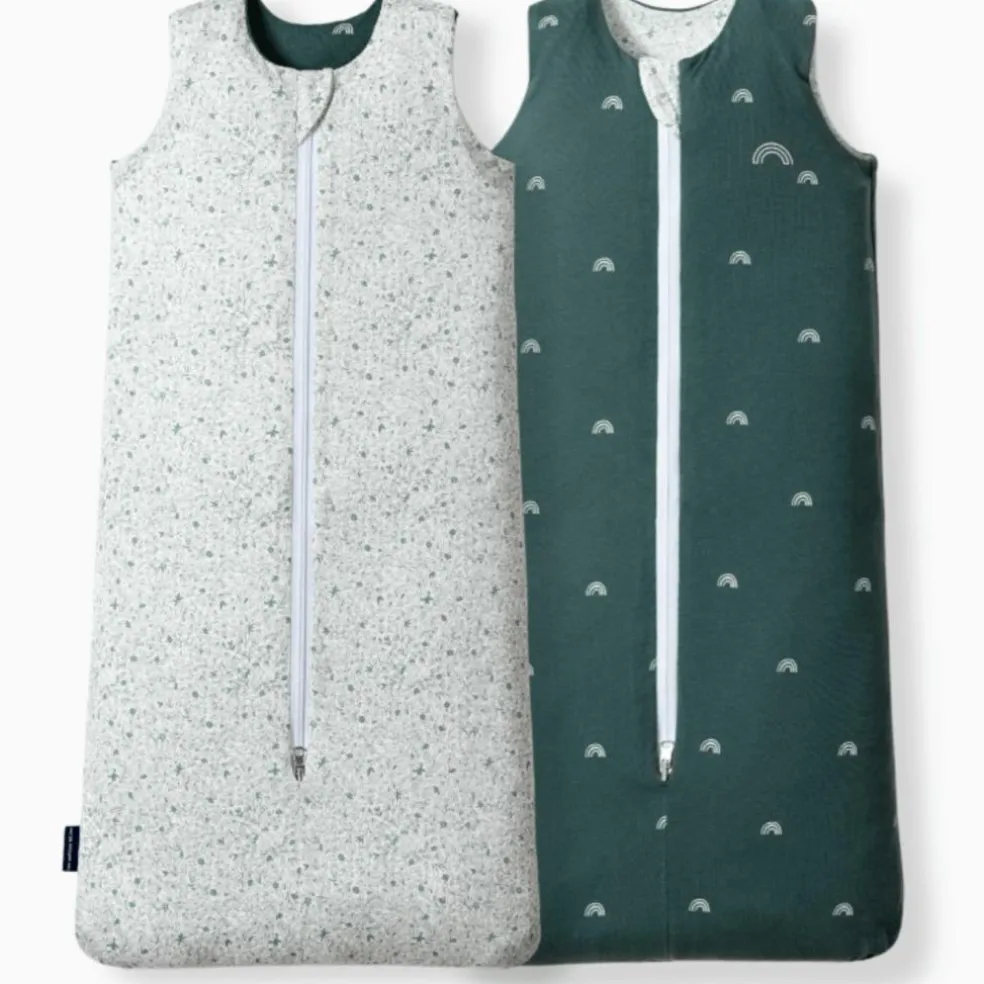 Gigoteuse réversible 4 saisons verte écureuils 18-36 mois