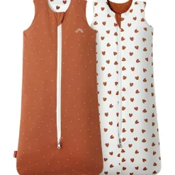 Gigoteuse réversible 4 saisons terra-coeurs (6-18 mois)