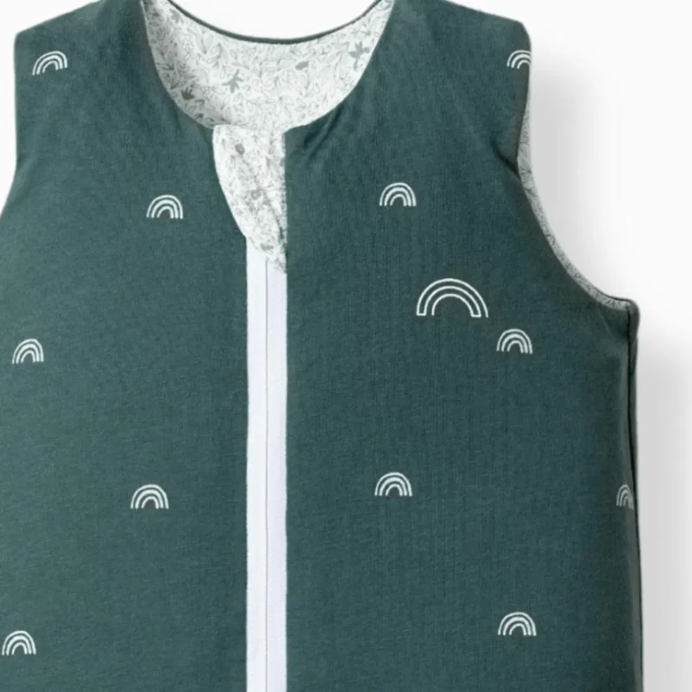 Gigoteuse réversible 4 saisons verte écureuils 6-18 mois