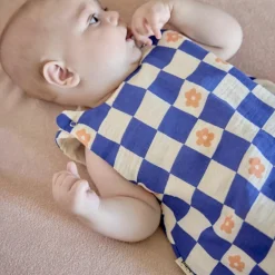 Gigoteuse été Comme un bonbon Romy (0-6 mois) damier bleu