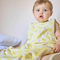 Gigoteuse été Comme un bonbon Romy (0-6 mois) damier jaune