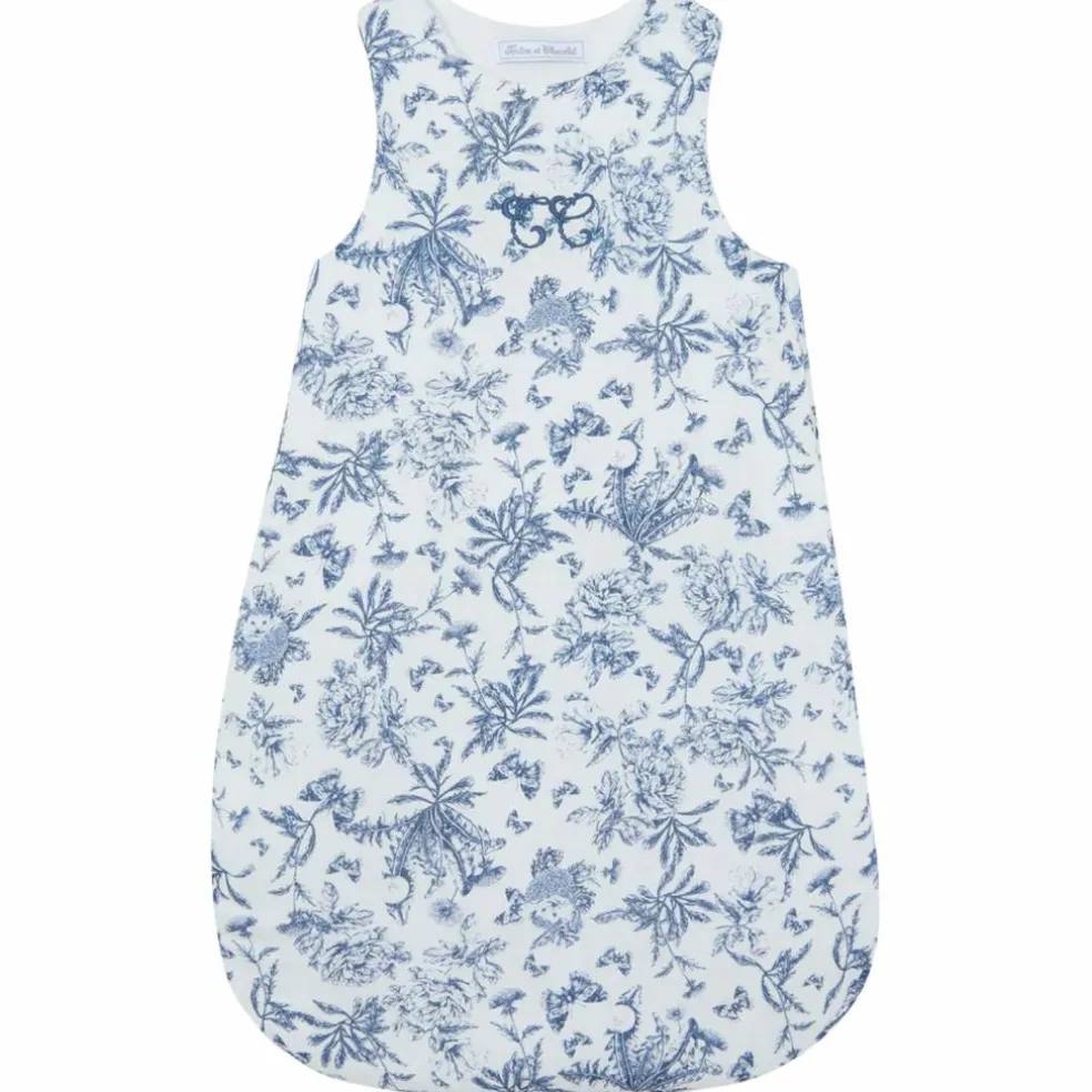 Gigoteuse Toile de Jouy bleu (3-9 mois)
