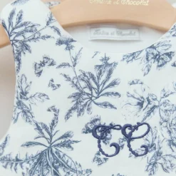 Gigoteuse Toile de Jouy bleu (3-9 mois)