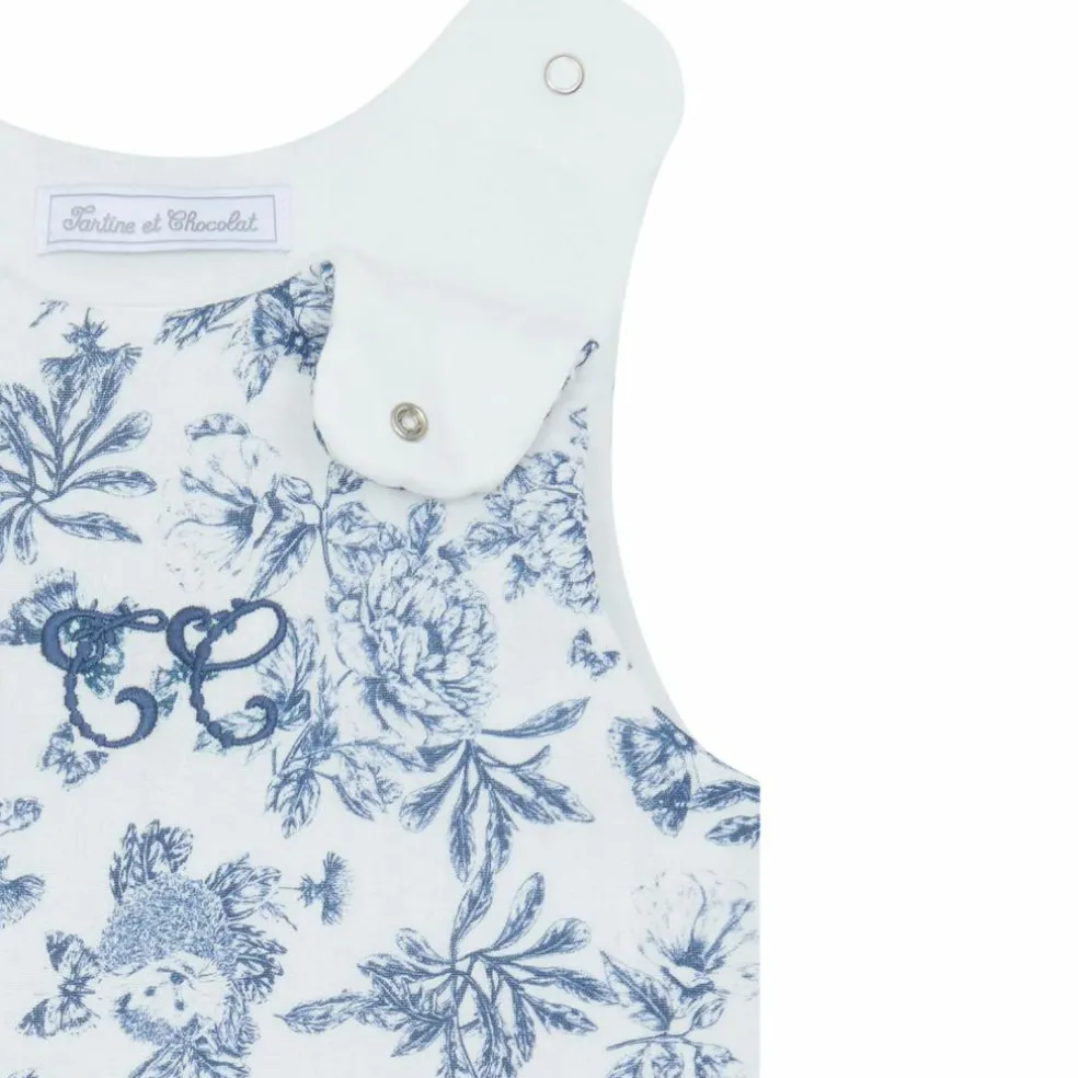 Gigoteuse Toile de Jouy bleu (3-9 mois)